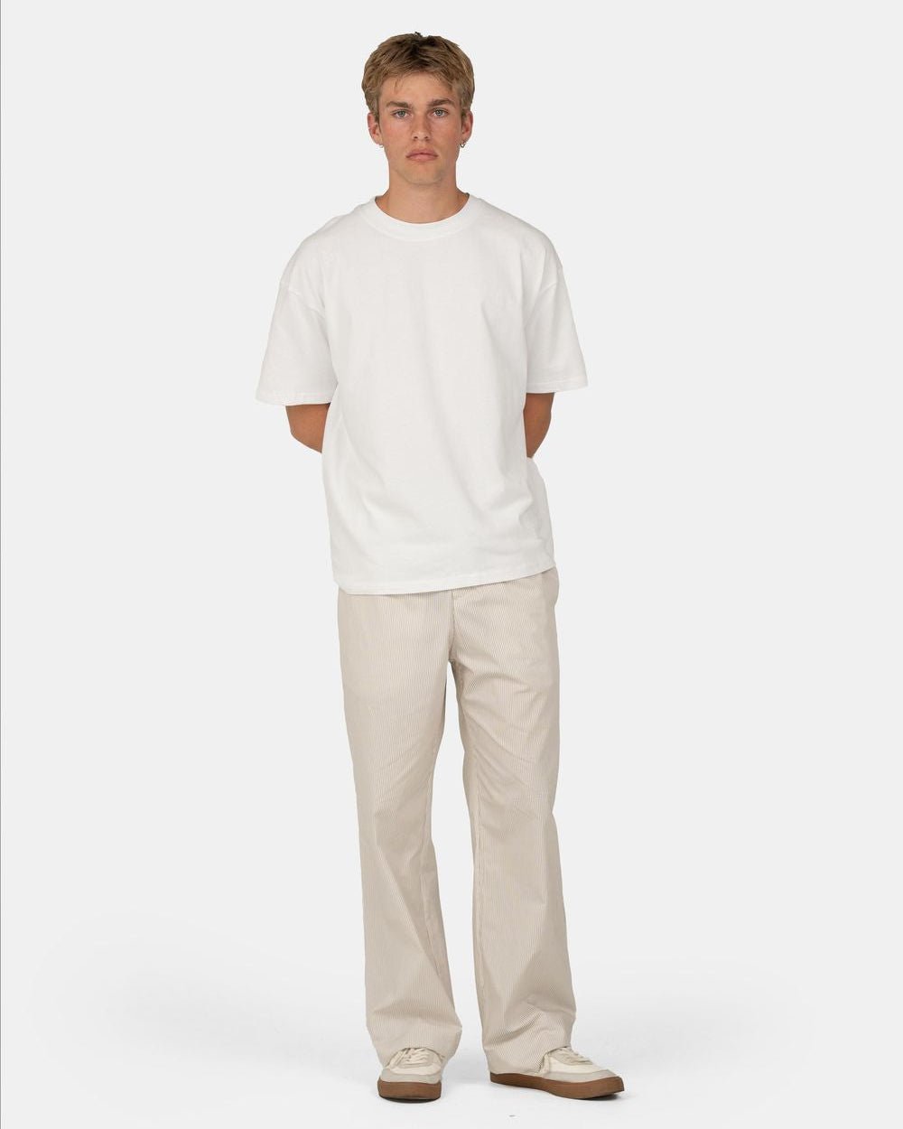 Pyjamas Pants Beige stribet | Skagen - clothing.dk